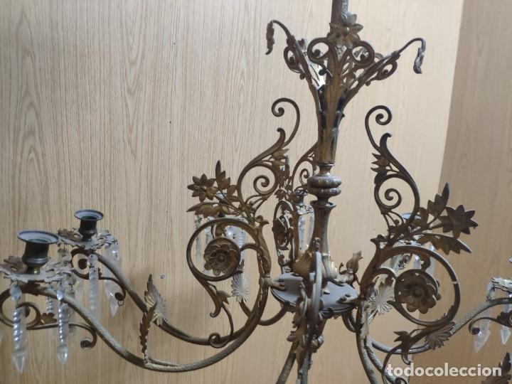 Antig&uuml;edades: L&Aacute;MPARA EN BRONCE SIGLO XIX, DDD 032 - Foto 2