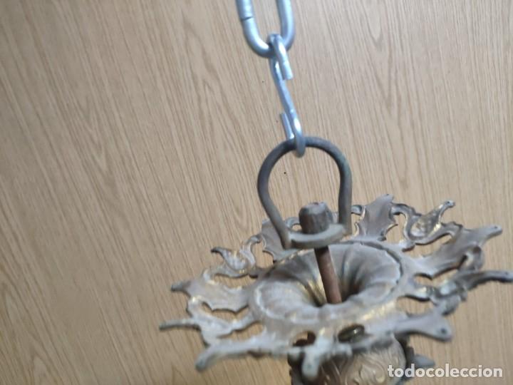 Antig&uuml;edades: L&Aacute;MPARA EN BRONCE SIGLO XIX, DDD 032 - Foto 9