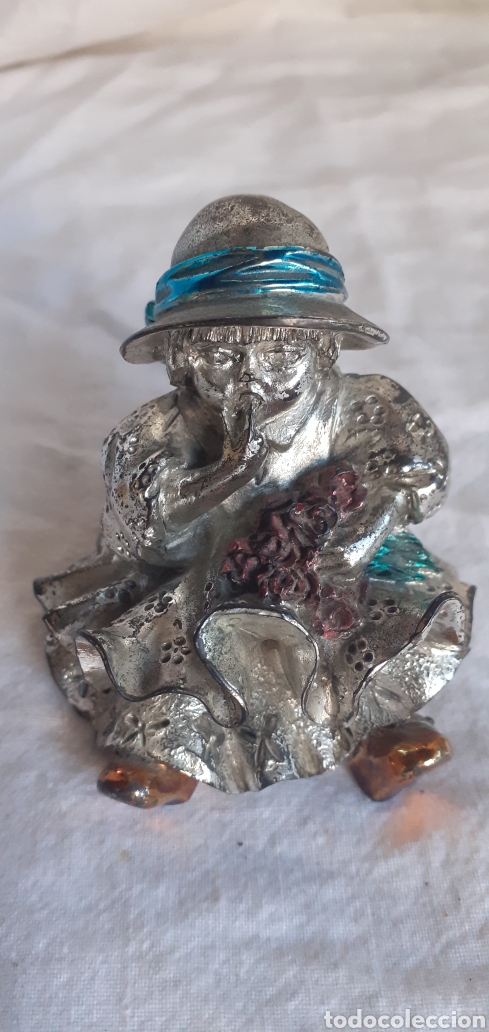 Antiguidades: GRACIOSA FIGURA NI&Ntilde;A RECUBIERTO EN PLATA DE LEY