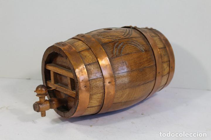 Oggetti Antichi: barril - tonel peque&ntilde;o de roble
