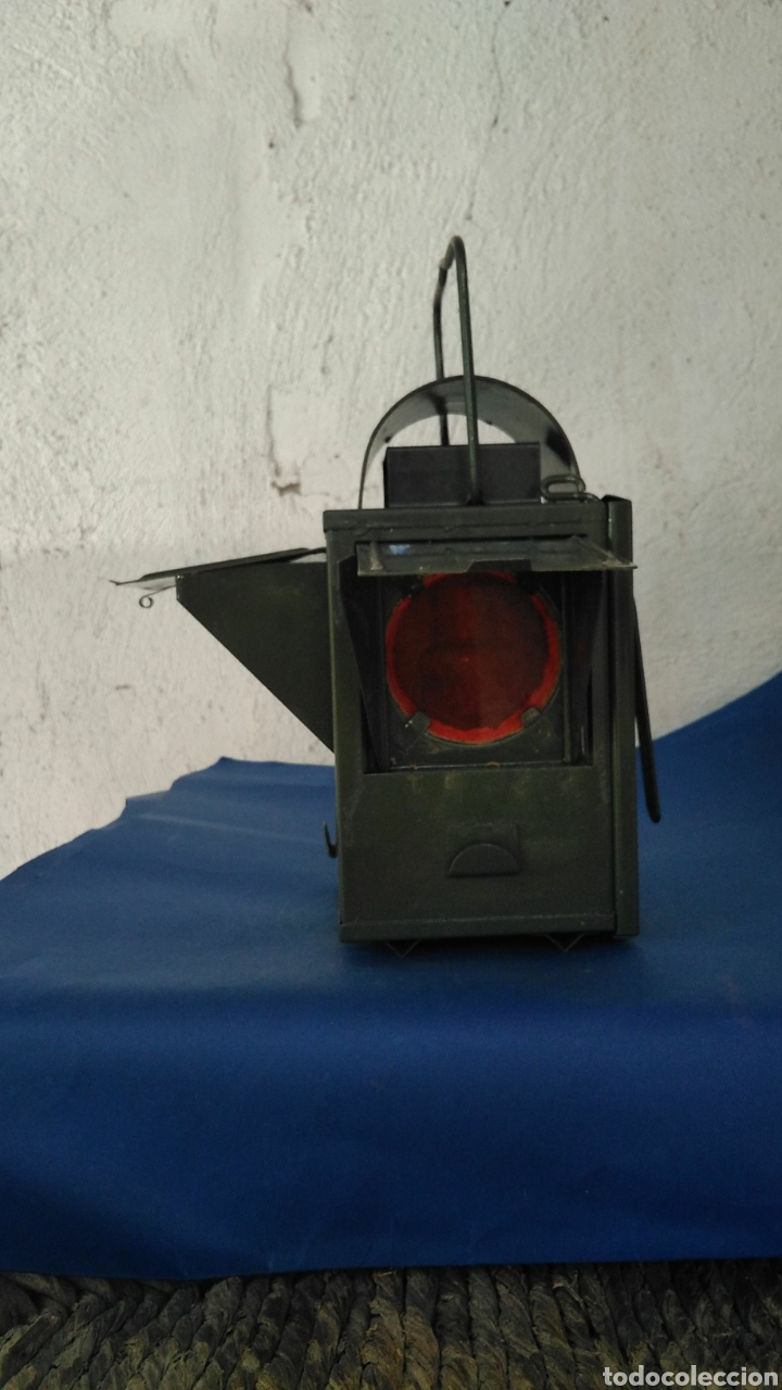 Antig&uuml;edades: Farol para se&ntilde;ales , del ej&eacute;rcito ,esta como nuevo - Foto 3