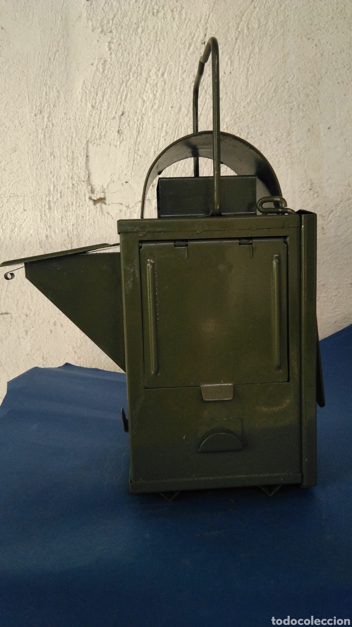 Antig&uuml;edades: Farol para se&ntilde;ales , del ej&eacute;rcito ,esta como nuevo - Foto 5