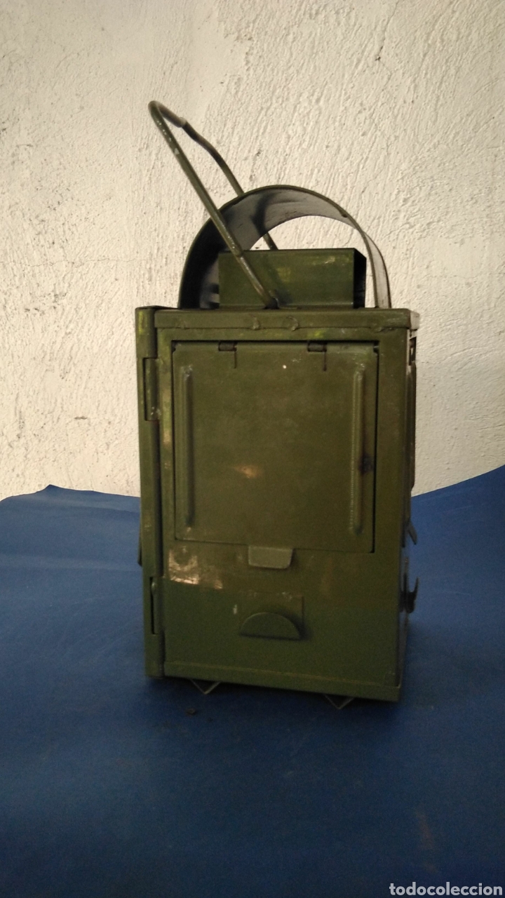 Antig&uuml;edades: Farol para se&ntilde;ales , del ej&eacute;rcito ,esta como nuevo - Foto 7