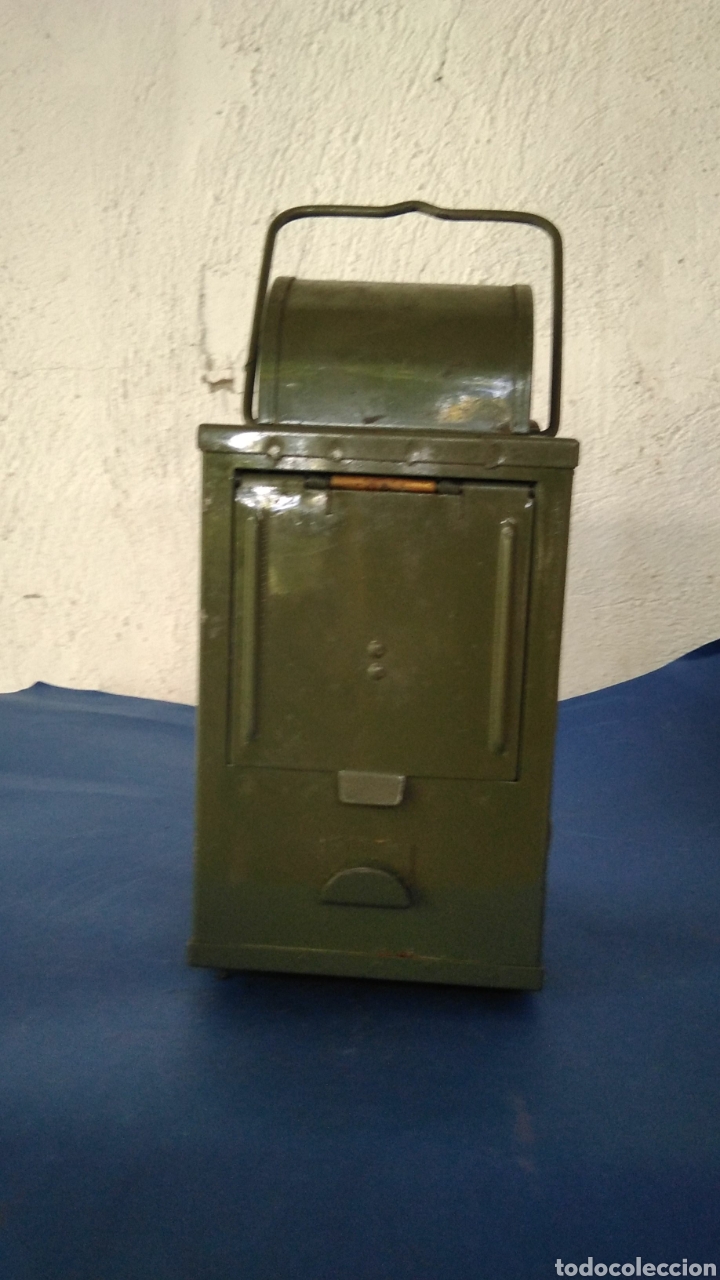 Antig&uuml;edades: Farol para se&ntilde;ales , del ej&eacute;rcito ,esta como nuevo - Foto 8