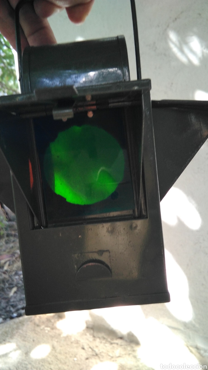 Antig&uuml;edades: Farol para se&ntilde;ales , del ej&eacute;rcito ,esta como nuevo - Foto 13