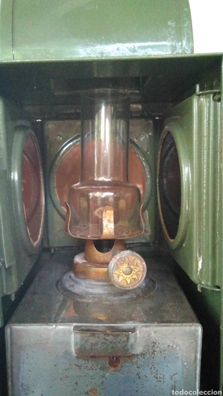 Antig&uuml;edades: Farol para se&ntilde;ales , del ej&eacute;rcito ,esta como nuevo - Foto 16