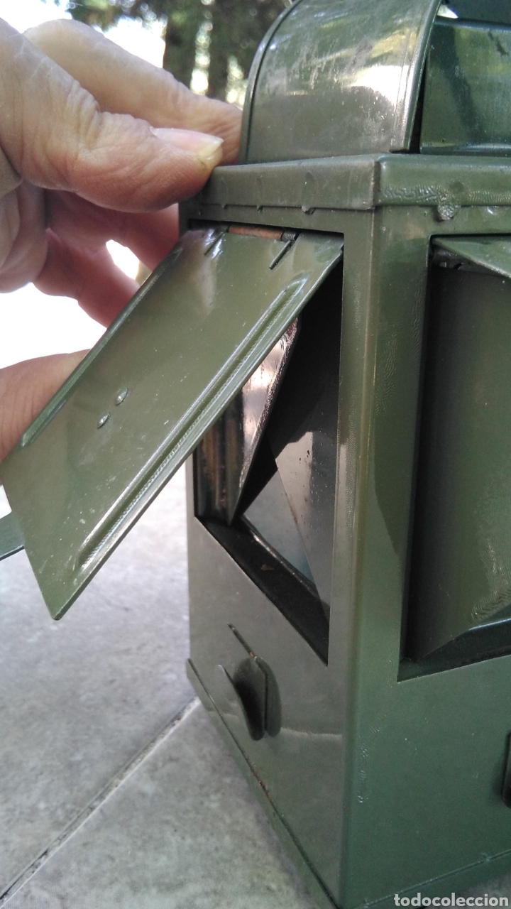 Antig&uuml;edades: Farol para se&ntilde;ales , del ej&eacute;rcito ,esta como nuevo - Foto 23