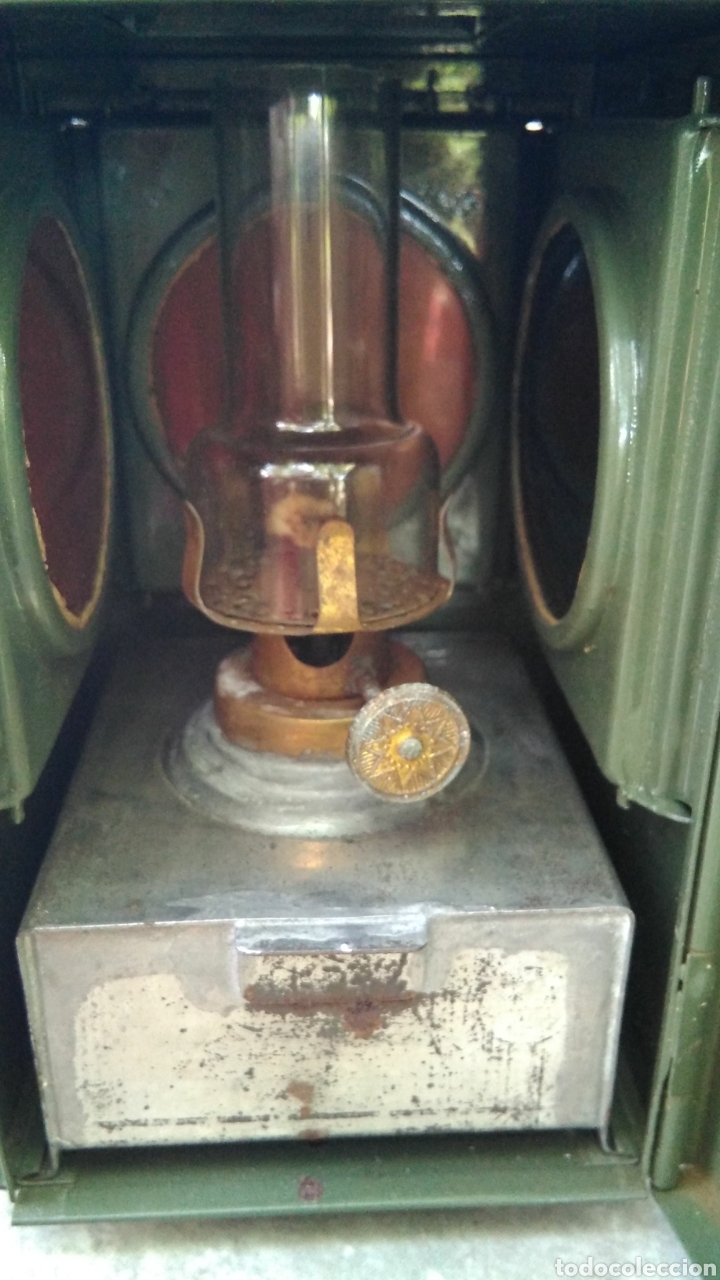 Antig&uuml;edades: Farol para se&ntilde;ales , del ej&eacute;rcito ,esta como nuevo - Foto 24