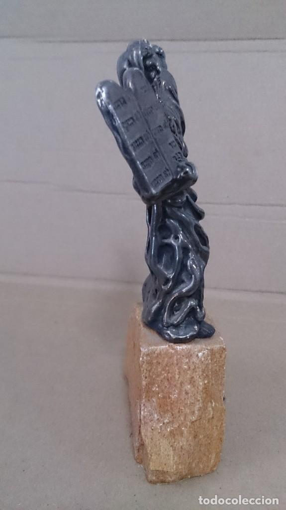 Antig&uuml;edades: ESCULTURA DE PLATA DE MOISES CON LAS TABLAS DE LA LEY - Foto 7