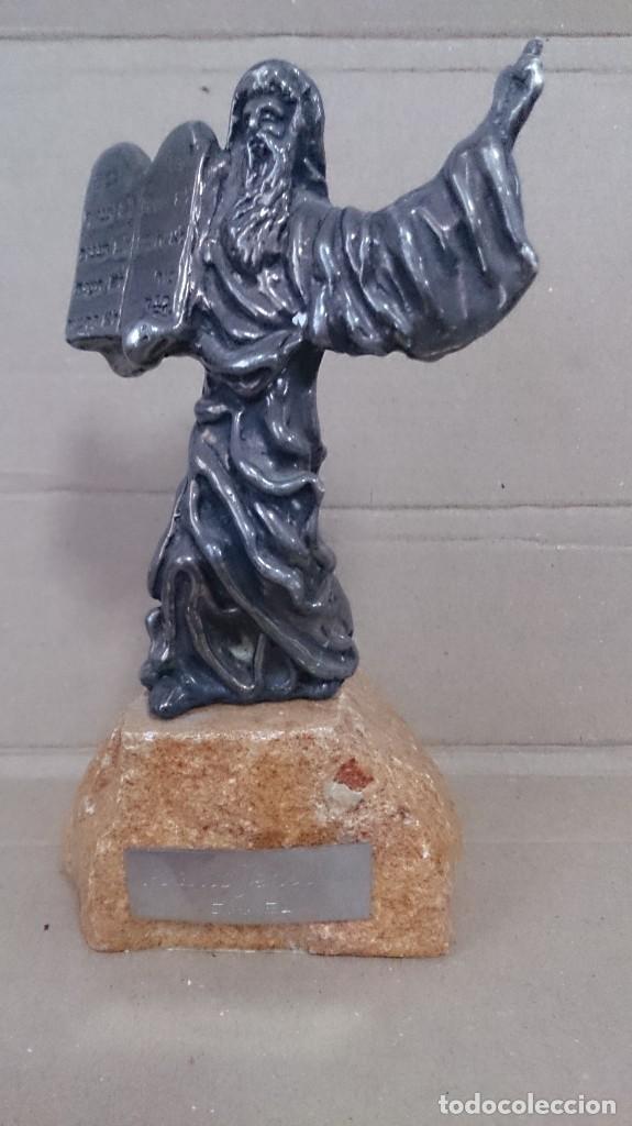 Antig&uuml;edades: ESCULTURA DE PLATA DE MOISES CON LAS TABLAS DE LA LEY - Foto 14