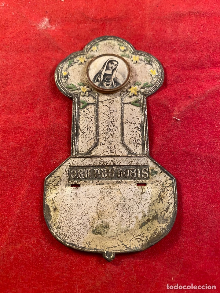 Antiquit&auml;ten: parte de benditera con leyenda Ora Pro nobis