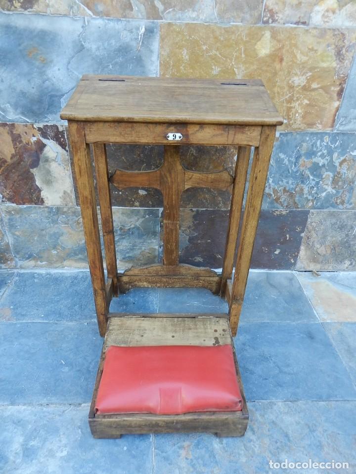 Antig&uuml;edades: ANTIGUO RECLINATORIO DE MADERA A&Ntilde;O 1920 - Foto 3