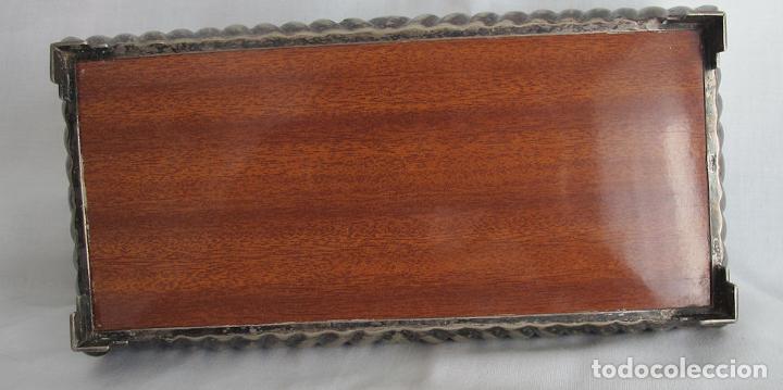 Antig&uuml;edades: CAJA JOYERO ALPACA VINTAGE - Foto 3