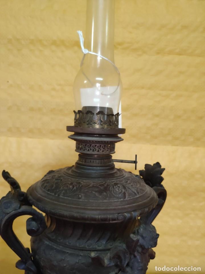 Antig&uuml;edades: L&Aacute;MPARA DE ACEITE SIGLO XIX, 6000-010 - Foto 6