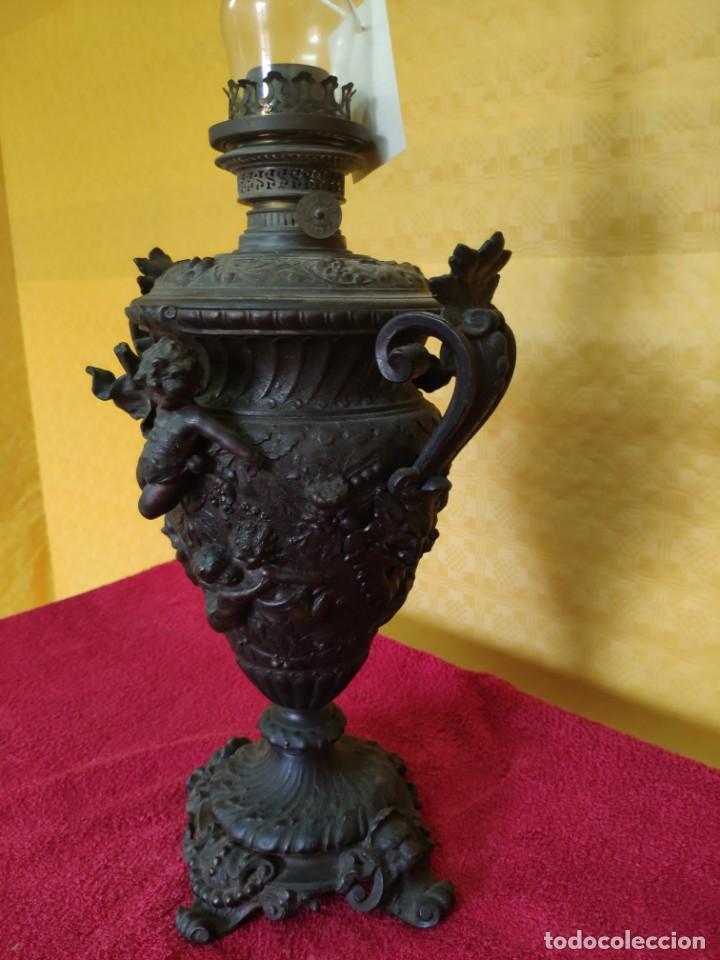 Antig&uuml;edades: L&Aacute;MPARA DE ACEITE SIGLO XIX, 6000-010 - Foto 7