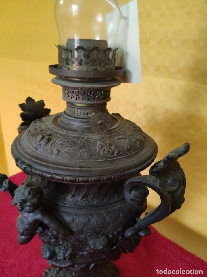 Antig&uuml;edades: L&Aacute;MPARA DE ACEITE SIGLO XIX, 6000-010 - Foto 8