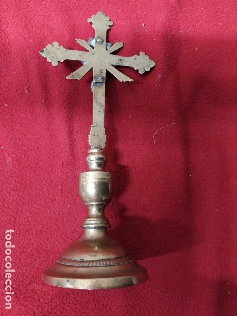 Antig&uuml;edades: ANTIGUA CRUZ DE BRONCE - Foto 4