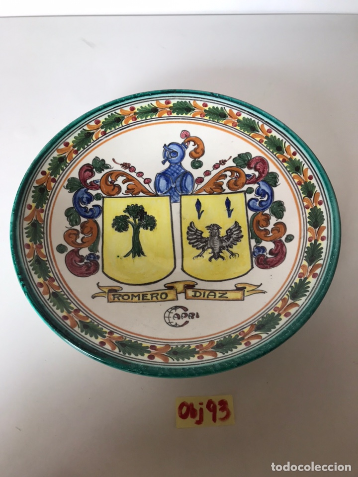 Antig&uuml;edades: PLATO HONDO DECORATIVO - Foto 1