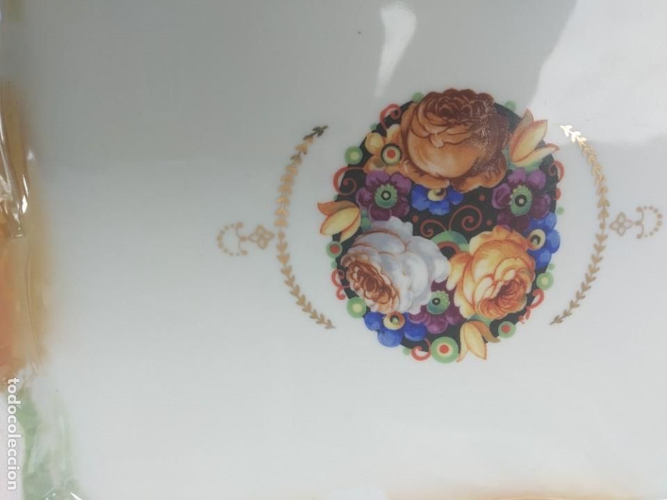 Antig&uuml;edades: BANDEJA PORCELANA TORNASOLADA - *R - Foto 3
