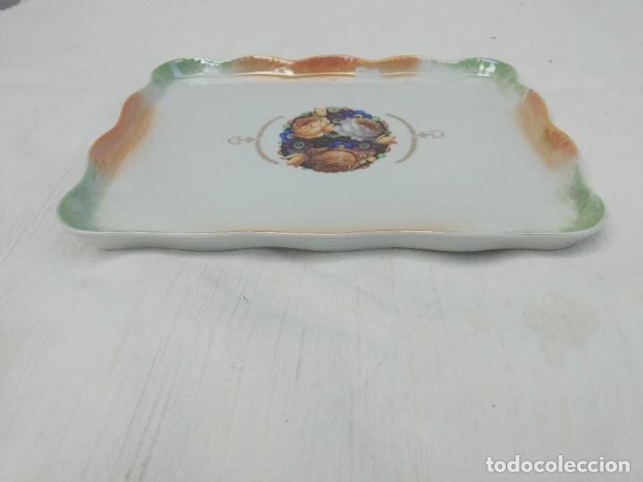 Antig&uuml;edades: BANDEJA PORCELANA TORNASOLADA - *R - Foto 4