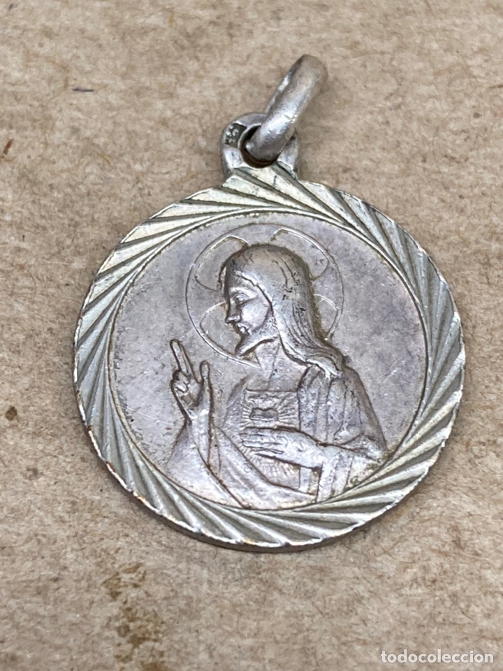 Antig&uuml;edades: Medalla religiosa de plata - Foto 2