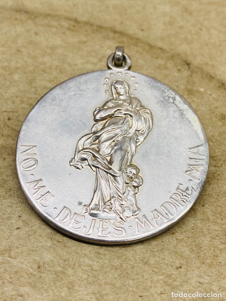 Antig&uuml;edades: Medalla de plata religiosa - Foto 1
