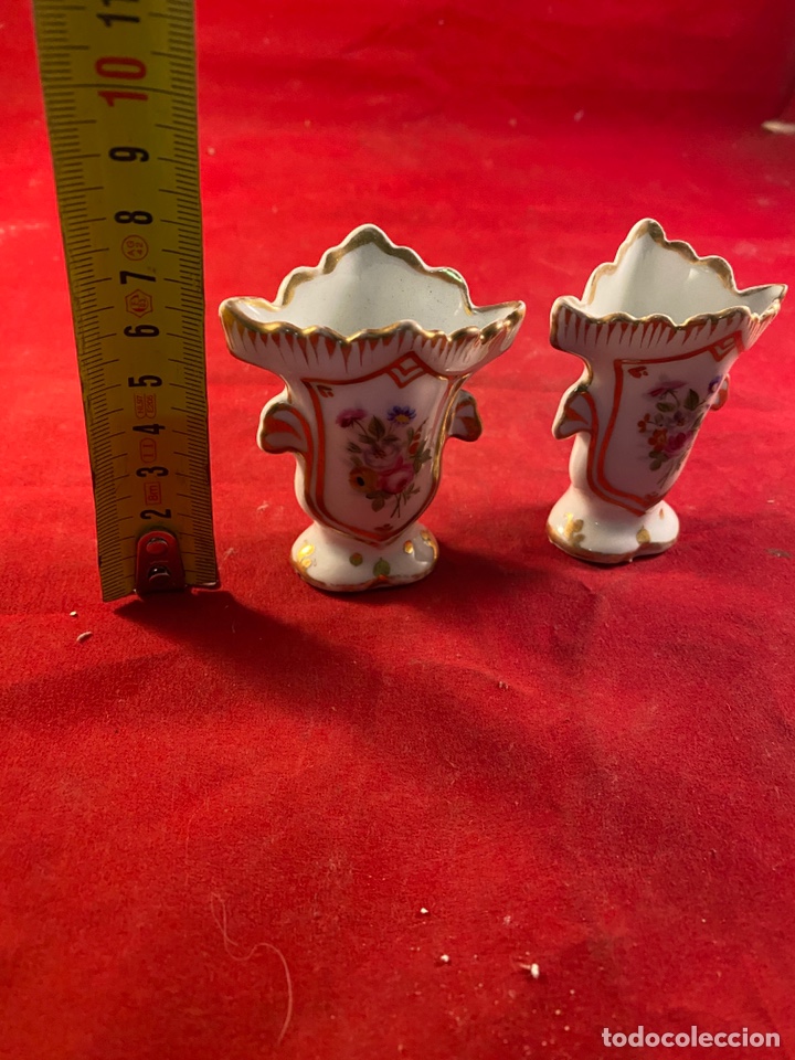 Antig&uuml;edades: Pareja de jarras porcelana - Foto 4