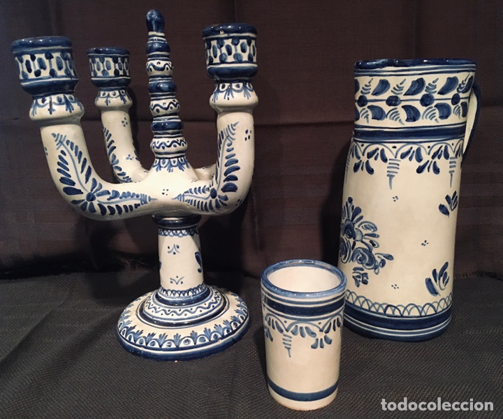 Antig&uuml;edades: TALAVERA lote 3 piezas - Foto 4
