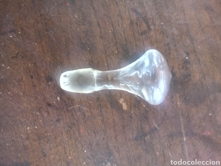 Antig&uuml;edades: Licorera de cristal liso y 6 copitas - Foto 4