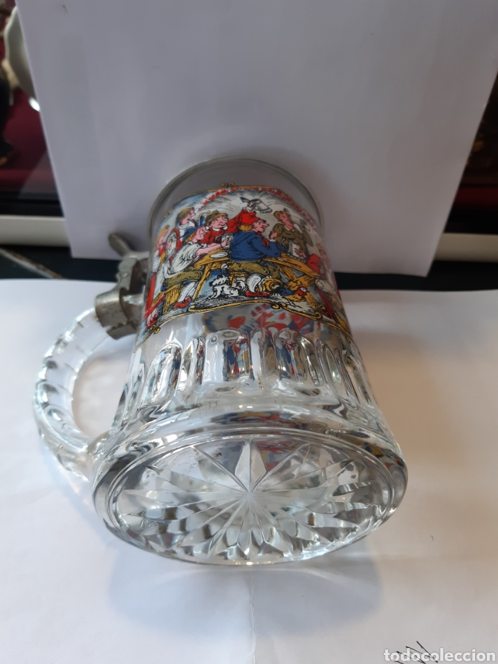 Antig&uuml;edades: JARRA DE CRISTAL cerveza - Foto 6