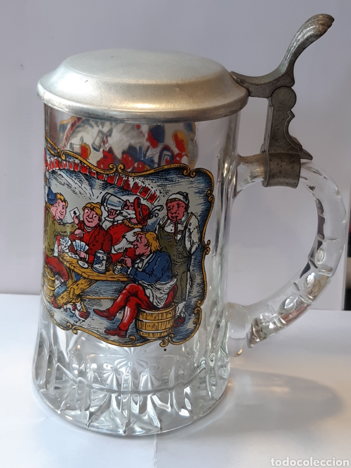 Antig&uuml;edades: JARRA DE CRISTAL cerveza - Foto 1