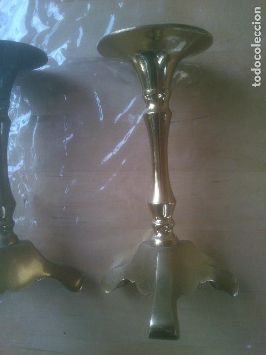 Antig&uuml;edades: Antiguos veleros de iglesia en bronce - Foto 4