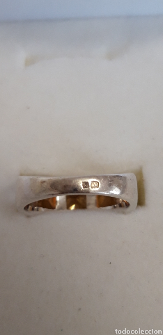 Antig&uuml;edades: ANILLO DE PLATA DE LEY CON AMBAR BALTICO - Foto 3