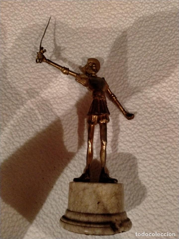 Antig&uuml;edades: FIGURA DE DON QUIJOTE DE BRONCE - Foto 4