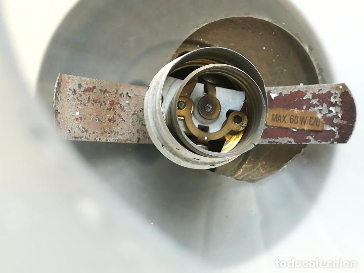 Antig&uuml;edades: APLIQUE FAROL DE BOLA DE CRISTAL TRANSLUCIDA - Foto 4