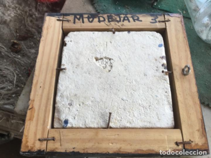 Antig&uuml;edades: Azulejo gotico,cuerda seca enmarcado - Foto 2