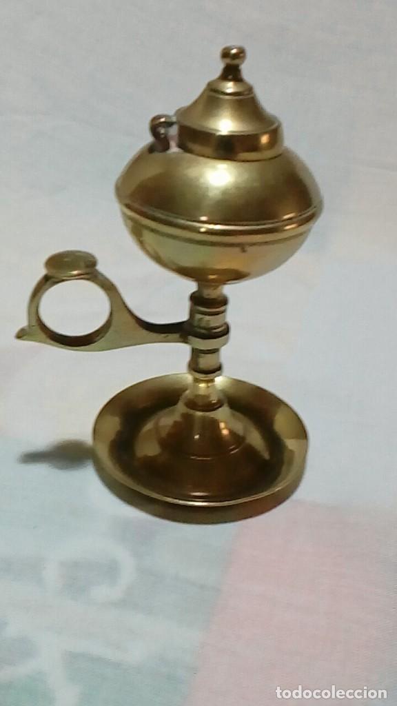 Antig&uuml;edades: CANDIL TIPO CAPUCHINO DE BRONCE - Foto 3