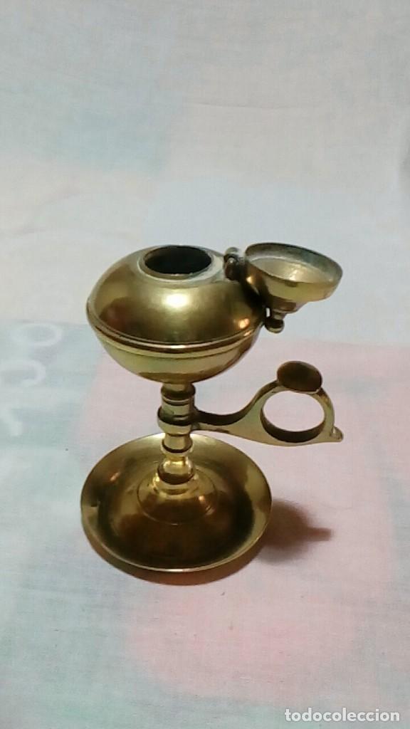 Antig&uuml;edades: CANDIL TIPO CAPUCHINO DE BRONCE - Foto 6