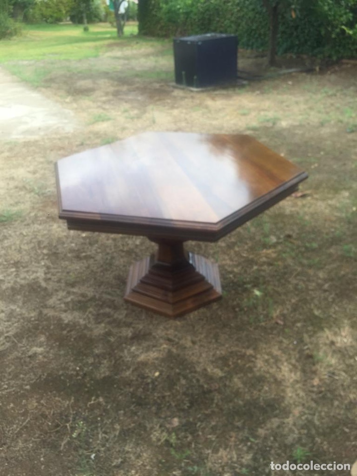 Antig&uuml;edades: MESA DE CENTRO O JUNTAS DE NOGAL ESPA&Ntilde;OL - Foto 6