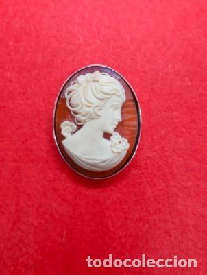 Antig&uuml;edades: Broche Camafeo plata - Foto 1