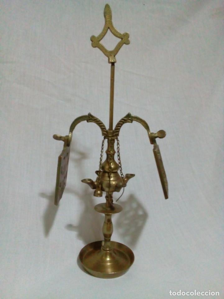 Antig&uuml;edades: CANDELABRO DE BRONCE - Foto 3