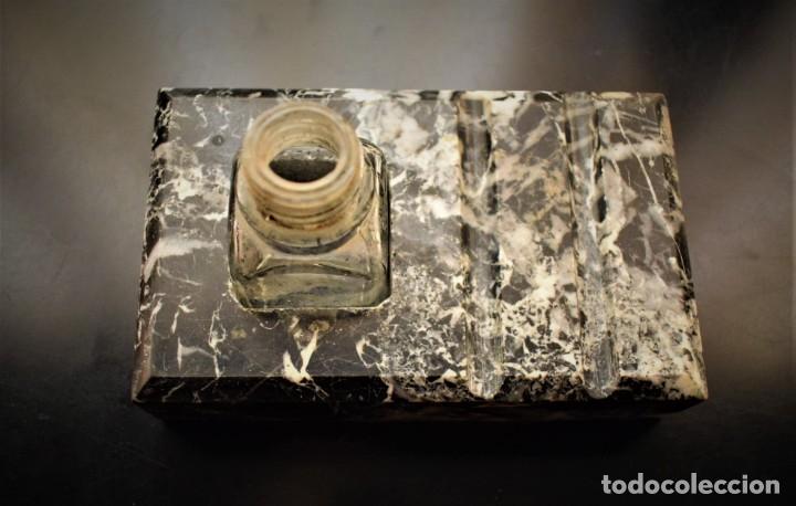 Antig&uuml;edades: Antiguo tintero m&aacute;rmol (leer condiciones de venta). - Foto 1