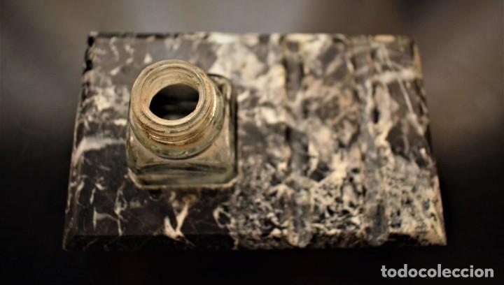 Antig&uuml;edades: Antiguo tintero m&aacute;rmol (leer condiciones de venta). - Foto 3