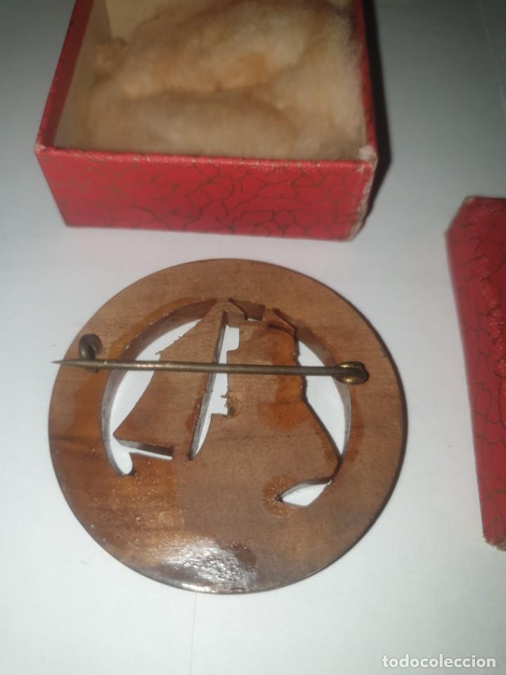 Antig&uuml;edades: BROCHE MADERA NAUTICO - Foto 3