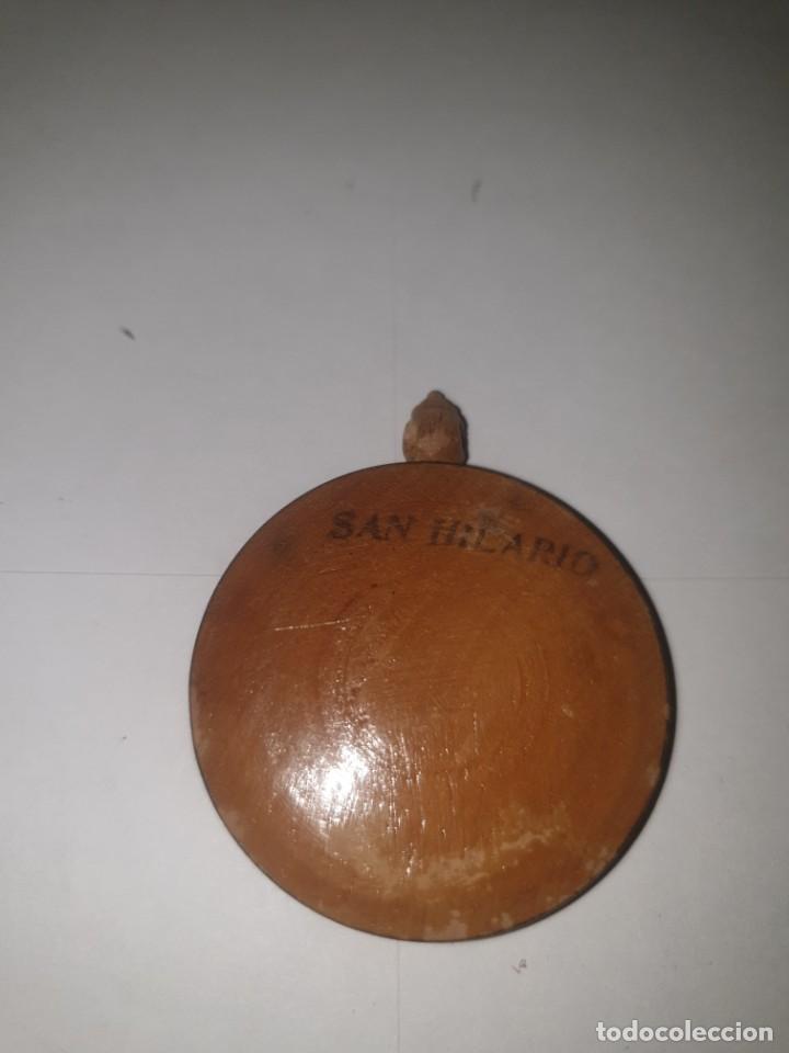 Antig&uuml;edades: MEDALLA MADERA SAN IGLARIO - Foto 2