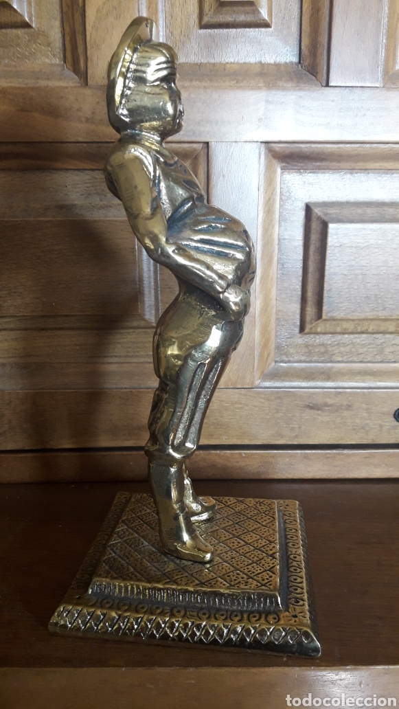 Antig&uuml;edades: Figura de bronce de Sancho Panza - Foto 3