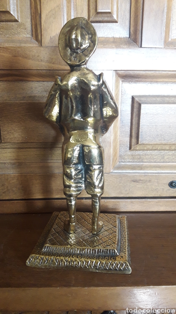 Antig&uuml;edades: Figura de bronce de Sancho Panza - Foto 4