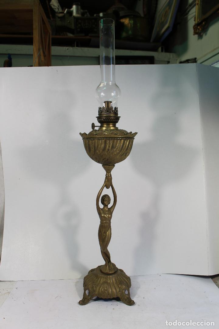 Antig&uuml;edades: quinqu&eacute; antiguo de bronce - Foto 2