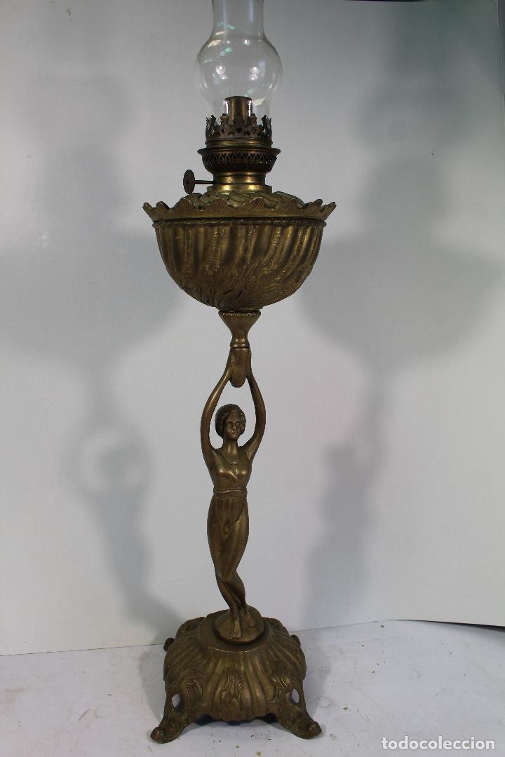 Antig&uuml;edades: quinqu&eacute; antiguo de bronce - Foto 3