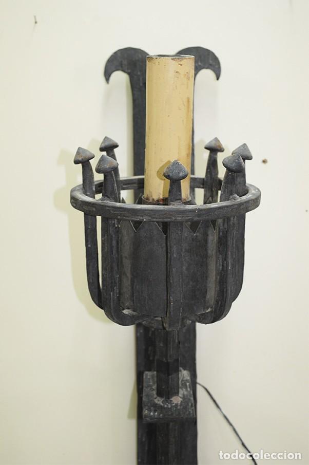 Antig&uuml;edades: APLIQUES ANTIGUOS ANTORCHAS DE DE FORJA - Foto 3
